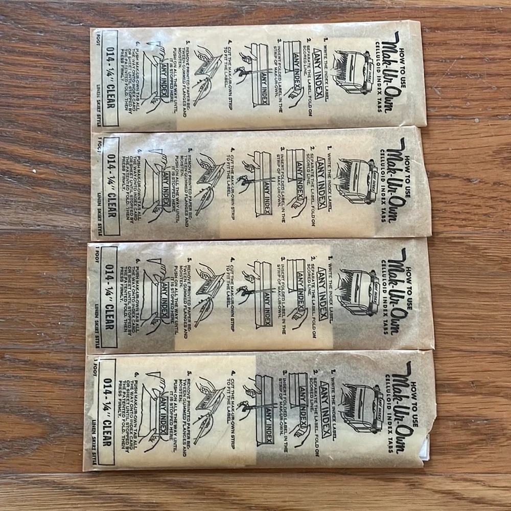Vintage Victor Mak-Ur-Own Index Tabs
